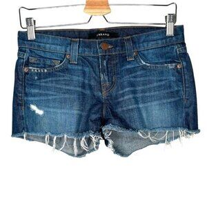 J Brand cut off denim jean shorts in ringer blue wash size 24